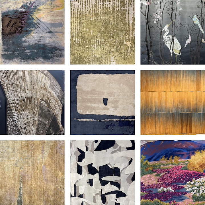 Rugnews Montage of ICFF rugs