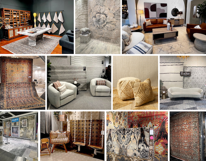 images of area rugs and showroom rug displays