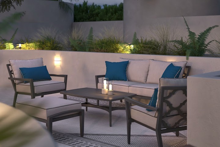 image of contemporary Venetia outdoor seating collection in outdoor setting