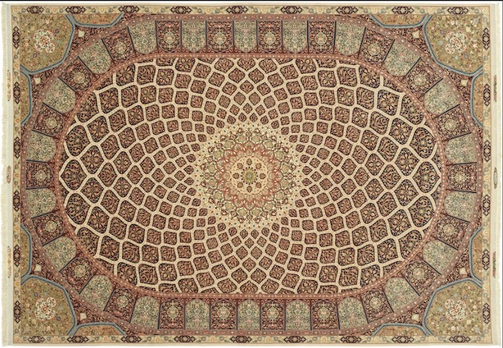a one of a kind medallion style tabriz rug from unique loom