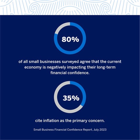 graphic of amex small business survey findings