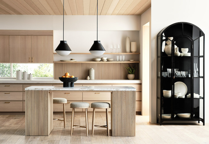Contemporary kitchen design from Crate & Barrel's new home renovation collection