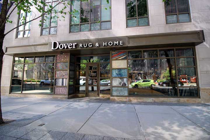exterior image of Dover Rug & Home Boston store