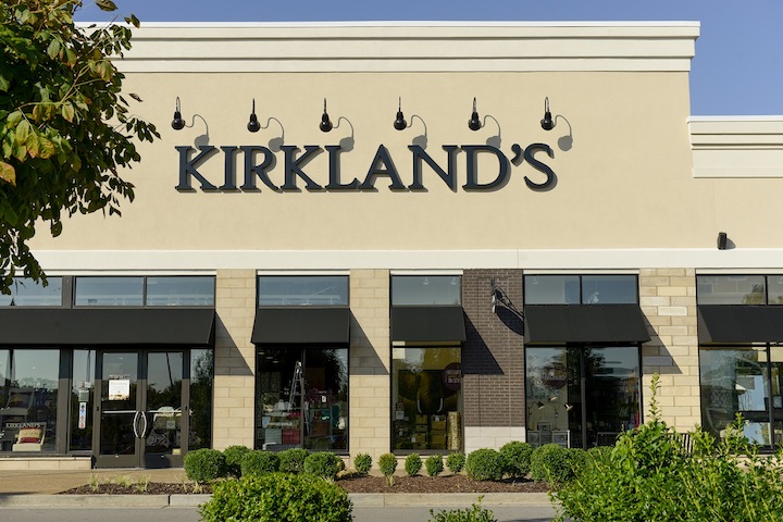store from of Kirkland's Downy California location