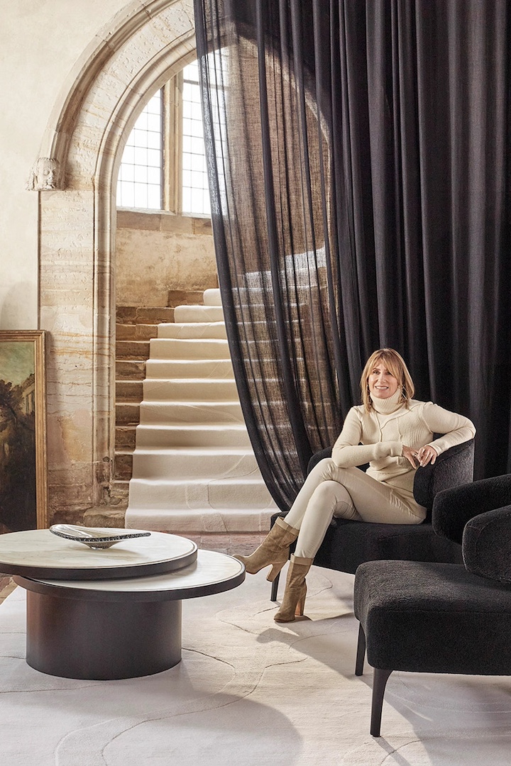 Image of Rosemary Hallgarten and Rivulet rug