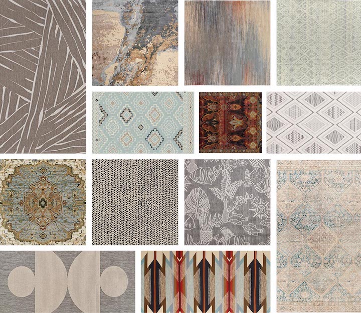 rugnewsdotcom montage of new area rugs