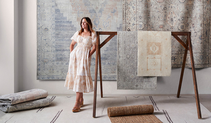 SoCal designer Becki Owens with her new line of surya rugs